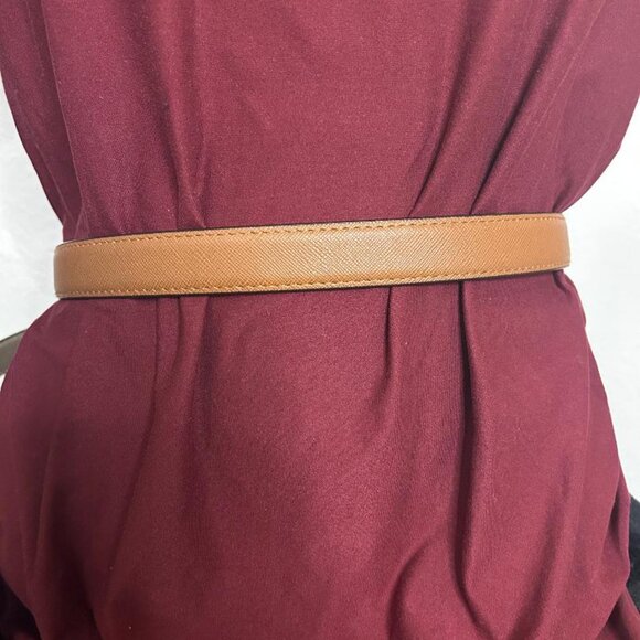 Michael Kors Reversible Faux Leather Belt in Cognac and Gold Size XL - Picture 5 of 12
